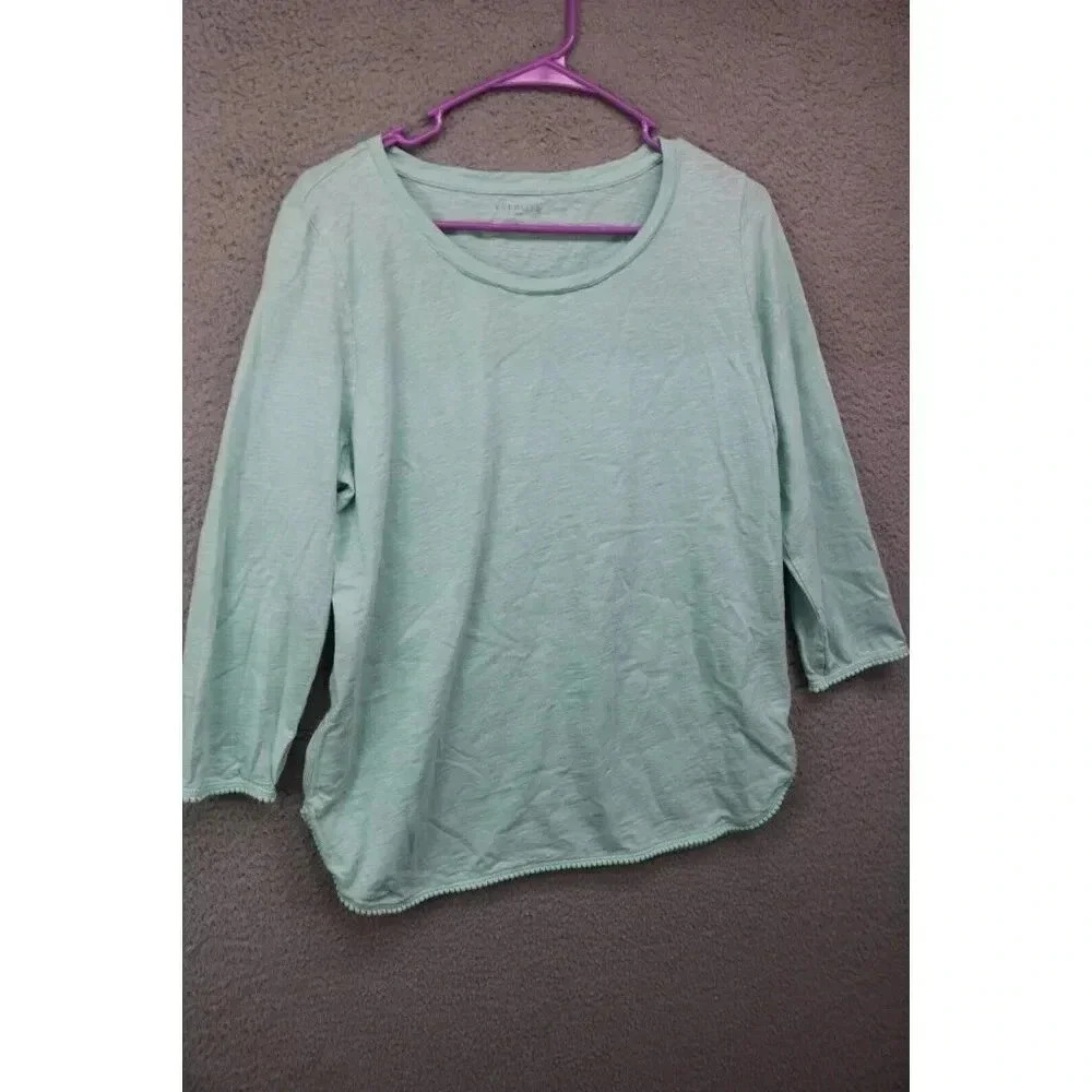 Talbot's 3/4 Sleeve Cotton Tunic-Size Large